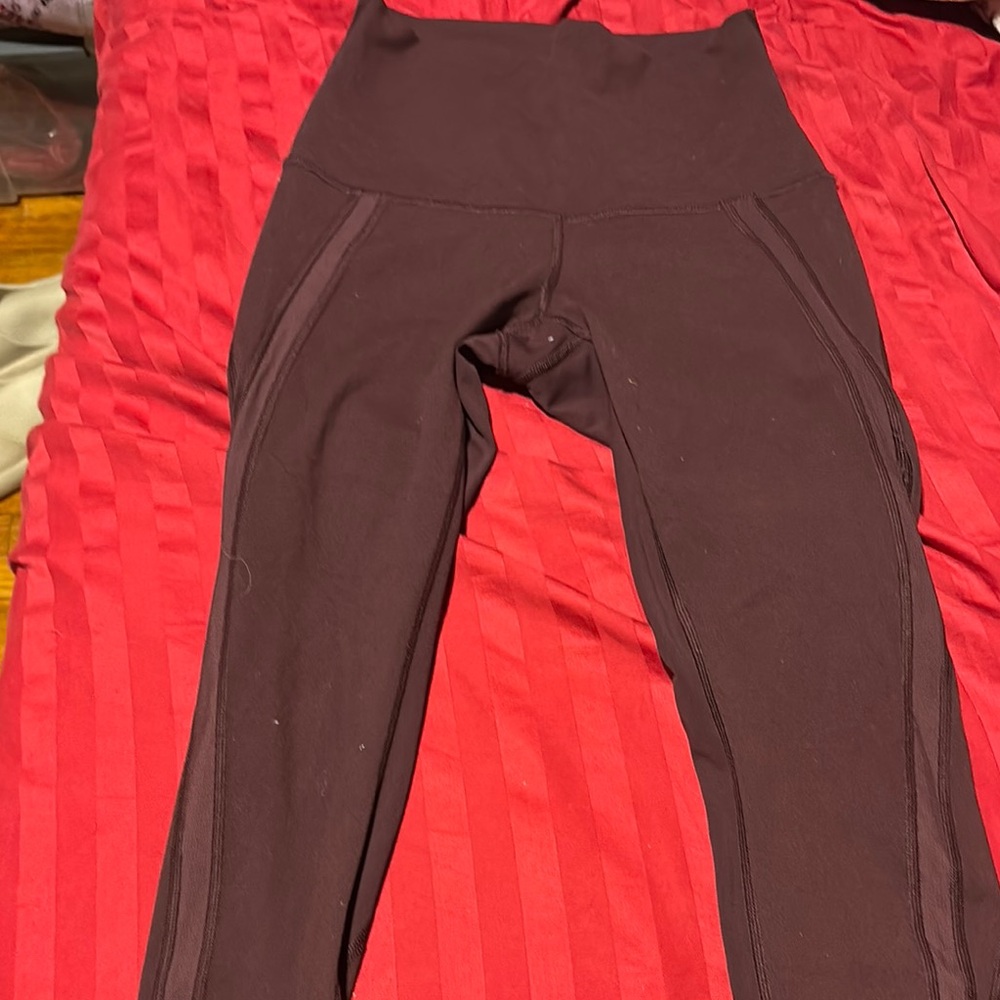 Lululemon Athletica Burgundy Top - Picture 2 of 3